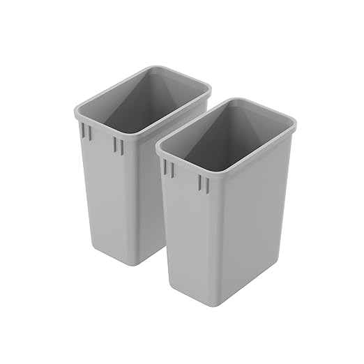 Dowell 2 Pack 35Qt Wastebasket Trash Container, by DowellKitchenBath