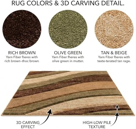 Well Woven Good Vibes Cecilia Multi Color Brown 5'3" x 7'3"...