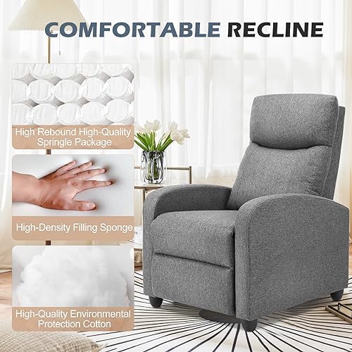 Sweetcrispy Massage Recliner Chair for Adults, Adjustable Home Theater Seatin...