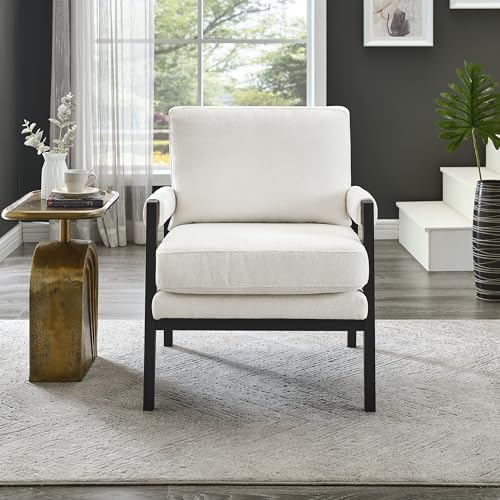 Roundhill Furniture Kelly Mid-Century Modern Chenille Upholstered Accent Armc...