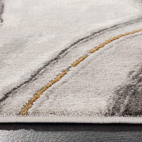 SAFAVIEH Craft Collection Accent Rug - 4' x 6', Grey & Gold, Mode...