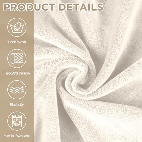Peryiter 2 Pcs Couch and Loveseat Sofa Covers,Beige,Velvet | Armchair Covers ...