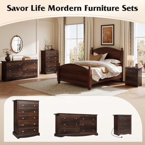 WLIVE 5 Drawer Dresser, 45" Tall Dresser for Bedroom with Exclusive Anti...