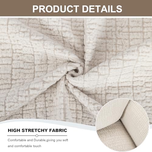 Sofa Cover Armchair Slipcover Chair Cover 2-Piece Couch Slipcover with Arms