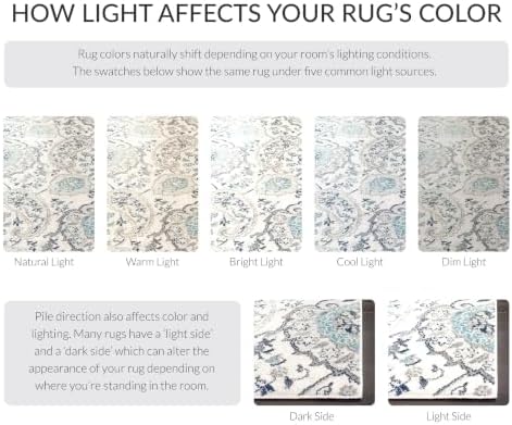 SAFAVIEH Madison Collection Area Rug - 5'3" x 7'6", Cream &...