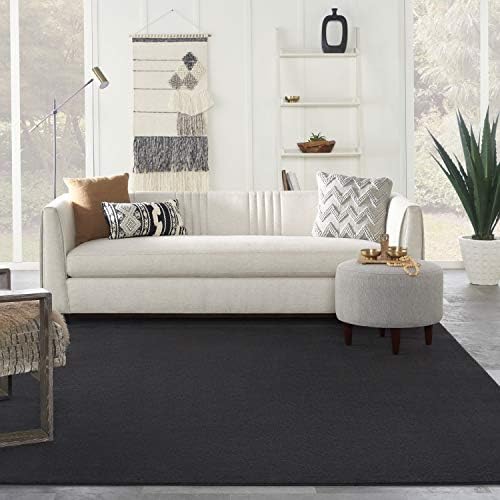Nourison Home Nourison Essentials Black 8' x 10' Area Rug - Easy Clea...
