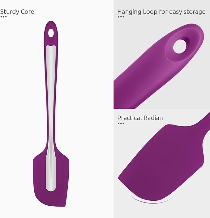 Heat Resistant Silicone Large Spatula: U-Taste 600ºF High Heat Flexible 11.38in - Image 6