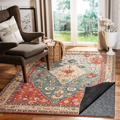 Waterproof Rug Pad, 6x9 Ft Under Area Rug Carpet Pad, Non Slip Rug Pads for A...