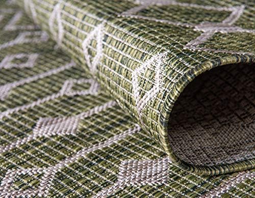 Unique Loom Outdoor Trellis Collection Area Rug - Tribal Trellis (9' x 12...