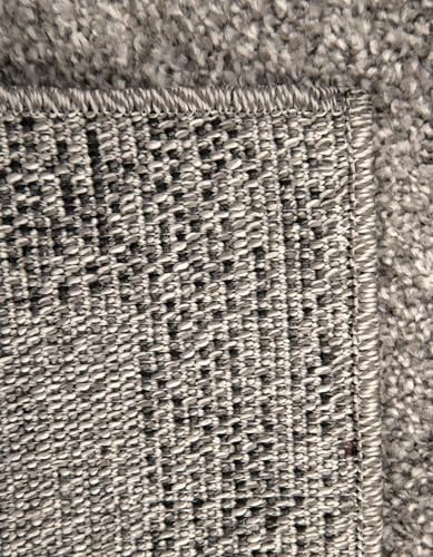 Rugs.com Angelica Collection Rug – 5' x 8' Light Gray Medium Rug Perf...