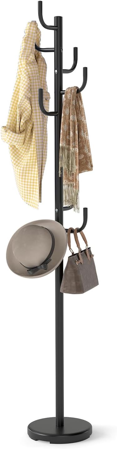 Giantex Heavy-Duty Coat Rack Freestanding, 69" Metal Cactus Clothes Stan...
