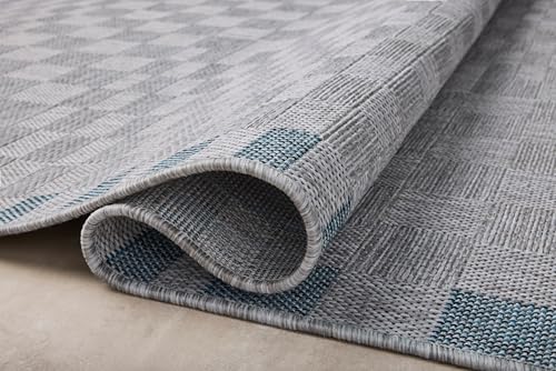 Loloi Amber Lewis Topanga Silver/Blue 7'-10" x 10' Area Rug
