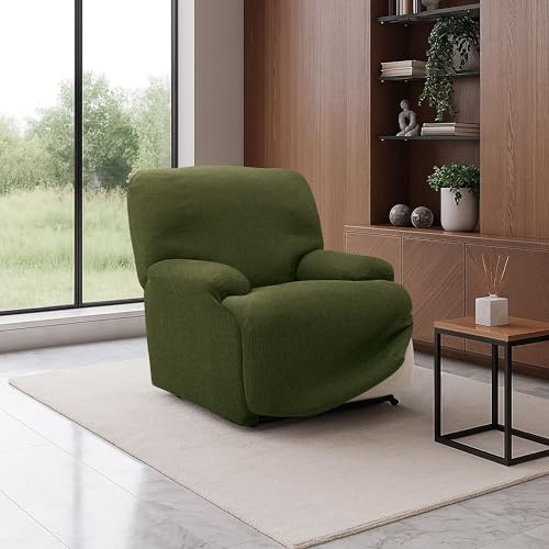 Reclining Feet Together Armchair Cover | Elastic Reclining Armchair Cover | Q...