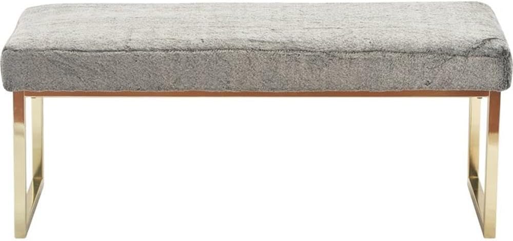 Elle Decor FUCN20047D Giselle Bench, Gray
