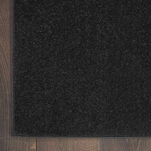 Nourison Home Nourison Essentials Black 8' x 10' Area Rug - Easy Clea...