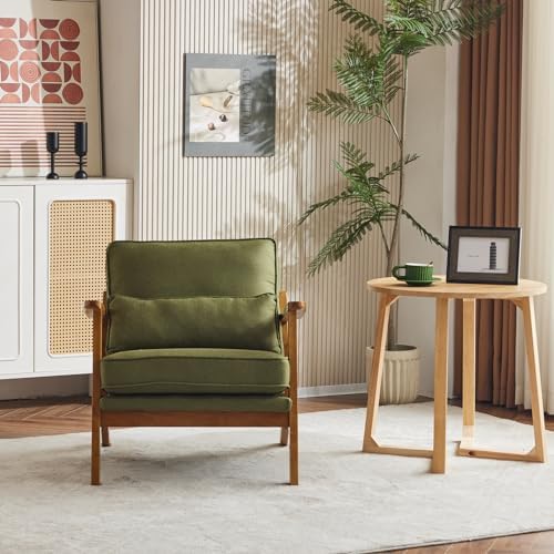 Karl home Mid-Century Lounge Accent Chair, Green