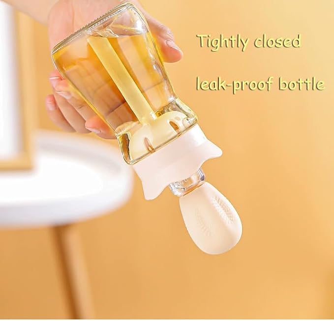 Oil Dispenser Bottle with Silicone Brush, 200ML 2 in 1 Silicone Dropper - Image 2