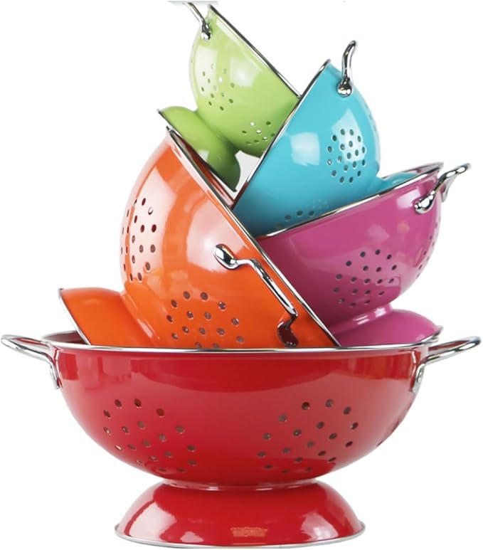 Calypso Basics by Reston Lloyd Powder Coated Enameled Colander, 5 Quart - Image 8