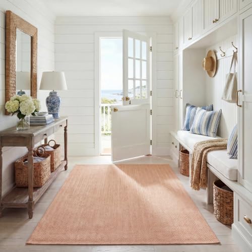 SAFAVIEH Courtyard Outdoor Area Rug 5'3"x7'7", Natural &amp...