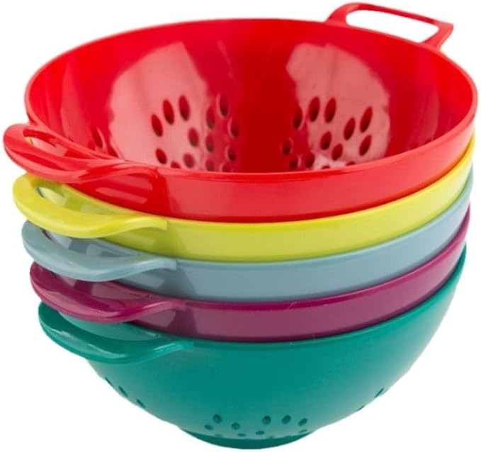 Heavy Duty 6 Inch Food Colander, Large Capacity Vegetable Strainer - Image 7