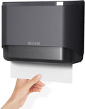 Paper Towel Dispenser, Large Capacity Wall Mount Tissue Dispensers by BEZADI