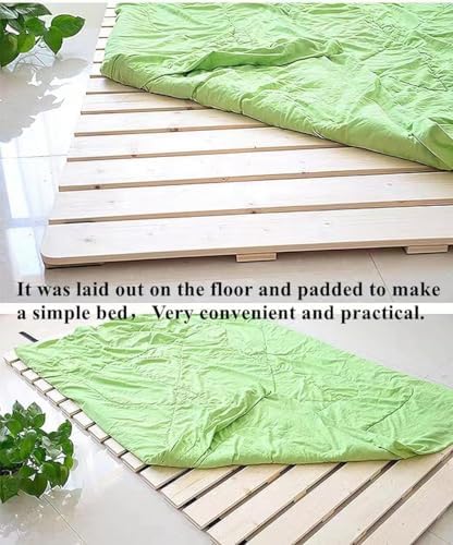 Foldable Floor Bed Frame for Japanese Futon Mattress King Size