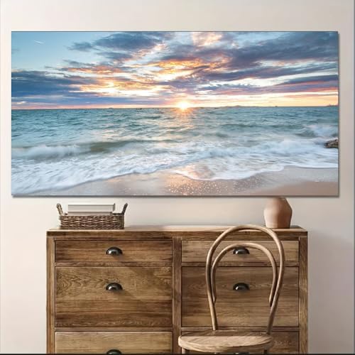 Yxbhhym-Large Canvas Wall Art Beach Artwork for Walls Coastal Wall Décor Seas...