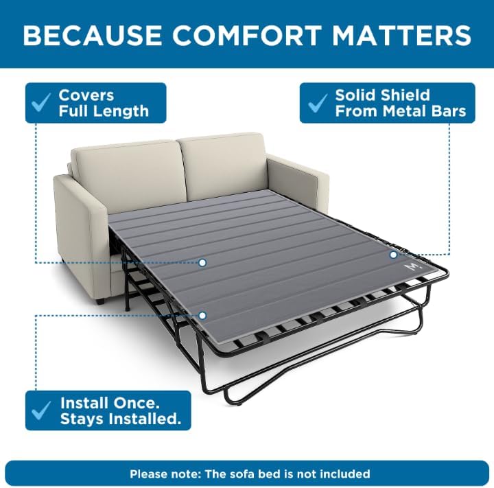 Meliusly Sleeper Sofa Bed Support Board Queen (54x64) - Permanent Fit