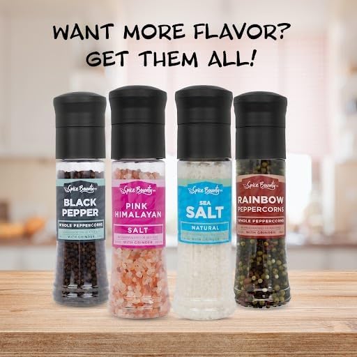 Spice Bounty - Natural Sea Salt Grinder 11.46 oz – Coarse Sea Salt Crystals - Image 5