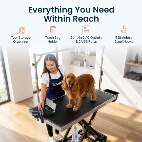 KANIS Professional Electric Dog Grooming Table - Heavy Duty