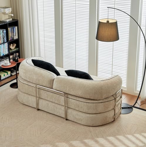 4-in-1 Folding Convertible Sofa Bed, 78 Inch Compression Oversized Corduroy U...