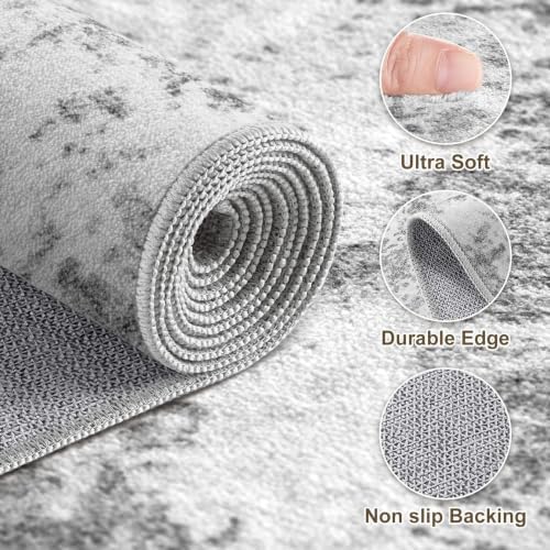 10x14 Area Rugs for Living Room, Washable 10x14 Rug Large Low Pile