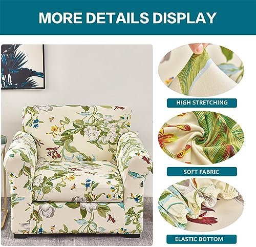 KRFOONN 2 Piece Chair Covers Armchair Sofa Couch Slipcover, Small, 28