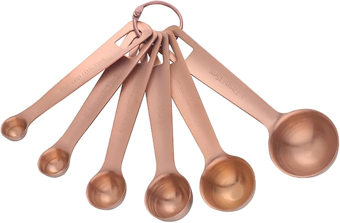 DOCBLACK Measuring Spoons, Heavy Duty 18/8 Stainless Steel Measuring Spoons by BOCBLACKKITCHENACCESSORIES