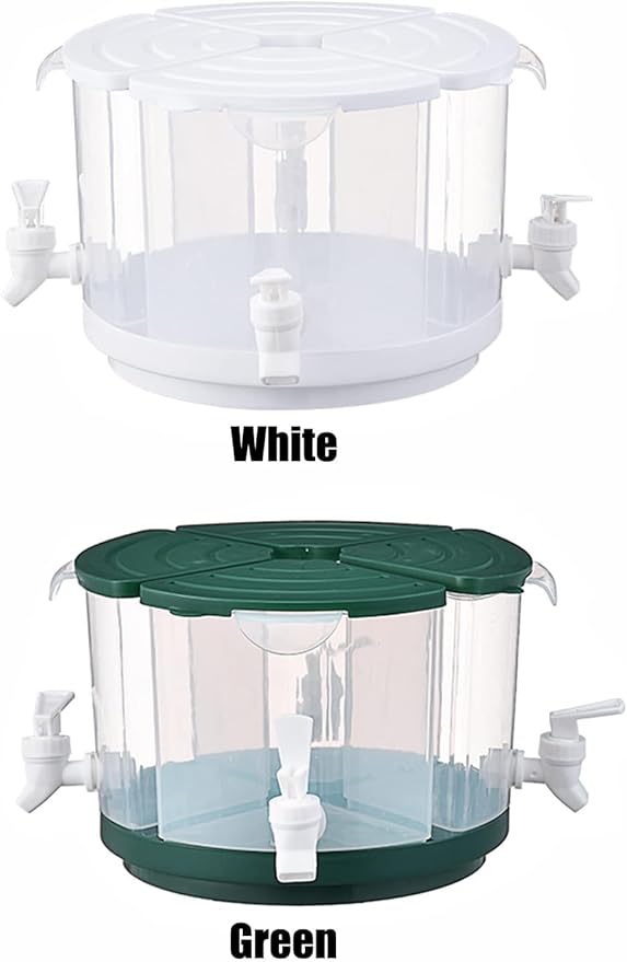 Beverage Dispenser for Fridge, 5.5 L/1.5 Gallon Rotating Plastic Drink Dispenser - Image 3