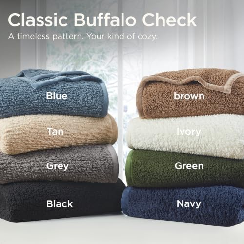 Woolrich Burlington Berber Blanket Super Soft, Cozy Lightweight Cover with Lu...