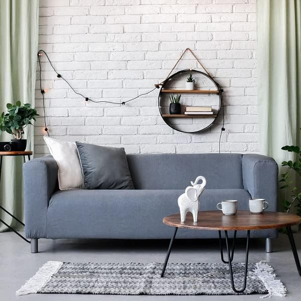 TLYESD Klippan Cover Replacement for IKEA Klippan Loveseat Cover, Klippan Couch Cover,Klippan Sofa Cover Only!(Dark Grey)
