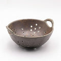8" Ceramic Berry Colander with Handles, Reactive Glaze Fruit Washing Bowl by Amitofo