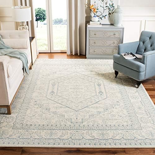 SAFAVIEH Adirondack Area Rug 8x10, Large Ivory & Slate ADR108S