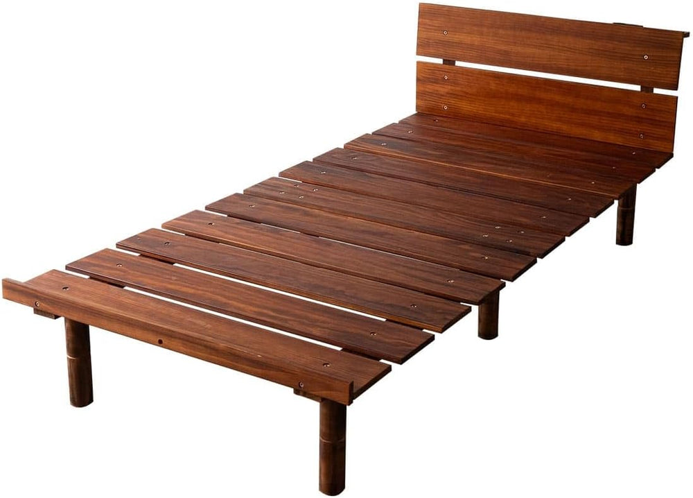 EMOOR Wood Slatted Floor Bed Frame OSMOS Plus Twin for Japanese Futon Mattres...