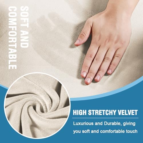 H.VERSAILTEX Sofa Cover 2 Piece T Cushion Armchair Slipcovers Thick Velvet Co...
