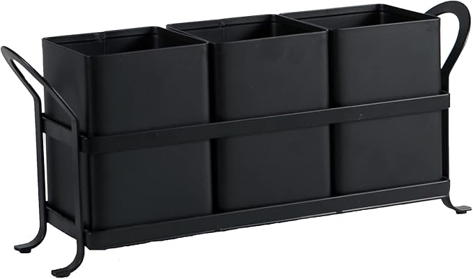 NelyBet Flatware, Kitchen Utensil & Silverware Caddy Organizer Bin Holder - Image 7
