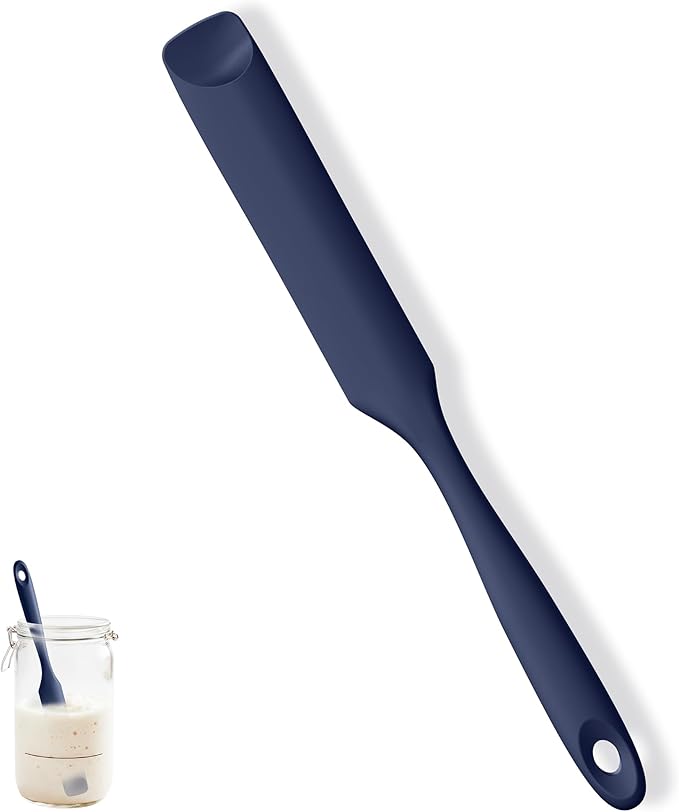 U-Taste Silicone Jar Spatula for Sourdough Starter: Long Skinny Food-Grade Jam by U-Taste