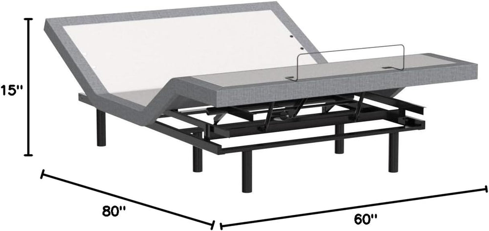 Sven & Son Classic Adjustable Bed Base, Head and Foot Lift, Massage, Unde...
