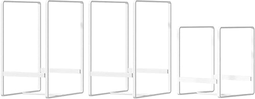 2 Large 1 Small Plate Organizers Holders Upright Cabinet Dish Drying Racks - Image 2