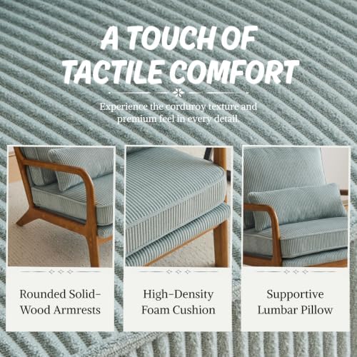Karl home Mid-Century Modern Accent Reading Chair, Teal