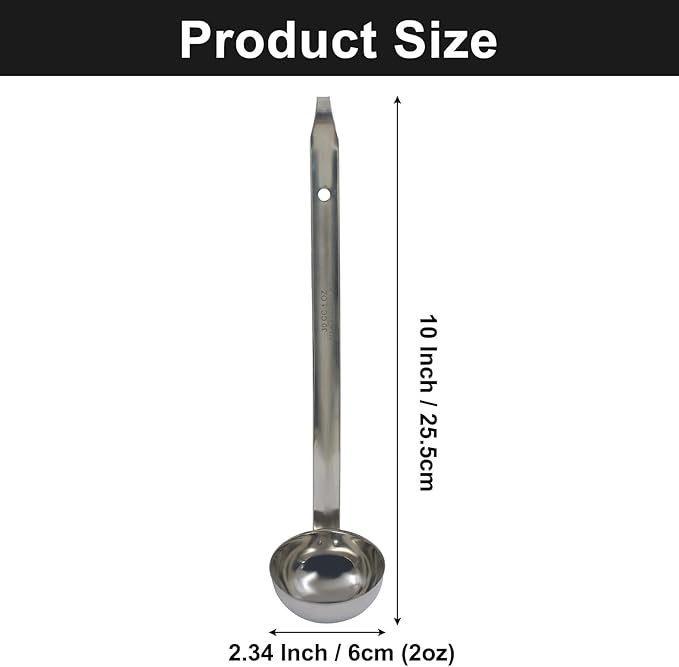 Hitefu 3 Pcs Stainless Steel Soup Ladle Set - Image 3