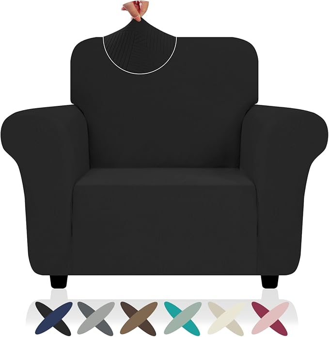 ZNSAYOTX Chair Cover with Arms, New Striped Sofa Chair Covers by ZNSAYOTX