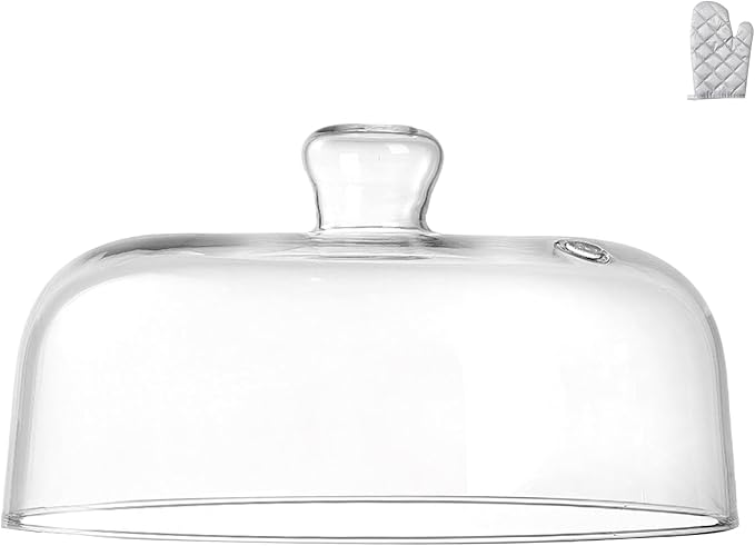 10 inch Glass Microwave Splatter Cover, All Glass, BPA-Free & Non-Plastic by EliteVibe