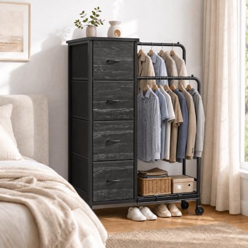 Romorgniz Tall Dresser with Hanging Rack & Extra Deep Storage,47.28"...
